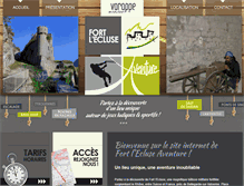 Tablet Screenshot of fort-lecluse-aventure.com
